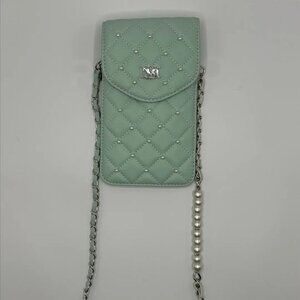 Badgley Mischka Sea Foam Green Crossbody Phone Wallet (Vegan Leather) #75